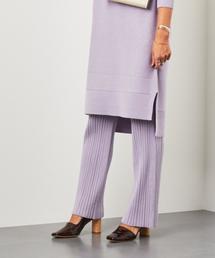 EMMEL REFINES | 〔ハンドウォッシャブル〕SMF HW ニットリブパンツ2(その他パンツ)