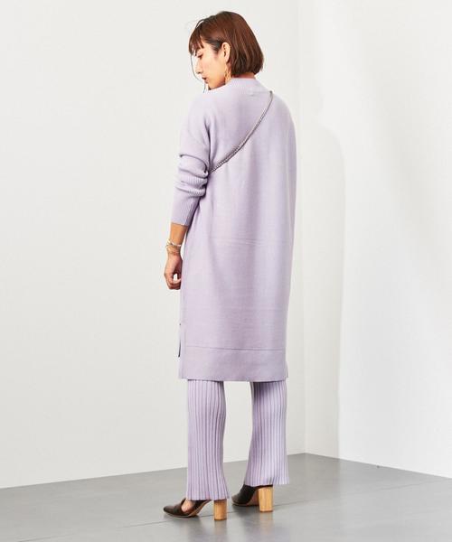 EMMEL REFINES（エメルリファインズ）の「〔ハンドウォッシャブル〕SMF HW ニットリブパンツ2（その他パンツ・レディース・オリーブ/ライラック/ナチュラル・FREE）」の10枚目の写真