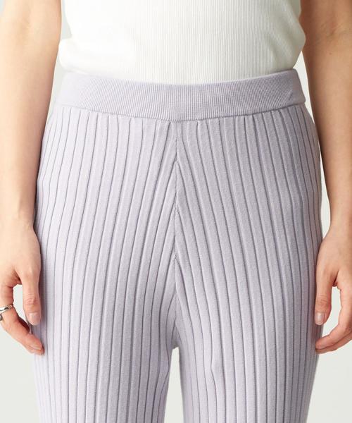 EMMEL REFINES（エメルリファインズ）の「〔ハンドウォッシャブル〕SMF HW ニットリブパンツ2（その他パンツ・レディース・オリーブ/ライラック/ナチュラル・FREE）」の20枚目の写真