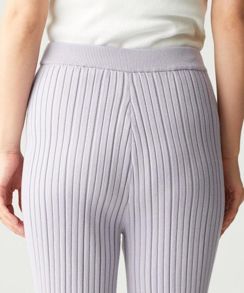 EMMEL REFINES（エメルリファインズ）の「〔ハンドウォッシャブル〕SMF HW ニットリブパンツ2（その他パンツ・レディース・オリーブ/ライラック/ナチュラル・FREE）」の19枚目の写真