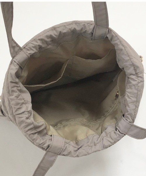 archives(アルシーヴ)の「【pink beigeはweb限定カラー】巾着メッセージトートbag(トートバッグ・レディース・アイボリー/ベージュ/グリーン/ピンクベージュ・MEDIUM)」の12枚目の写真