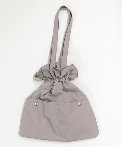 archives(アルシーヴ)の「【pink beigeはweb限定カラー】巾着メッセージトートbag(トートバッグ・レディース・アイボリー/ベージュ/グリーン/ピンクベージュ・MEDIUM)」の9枚目の写真