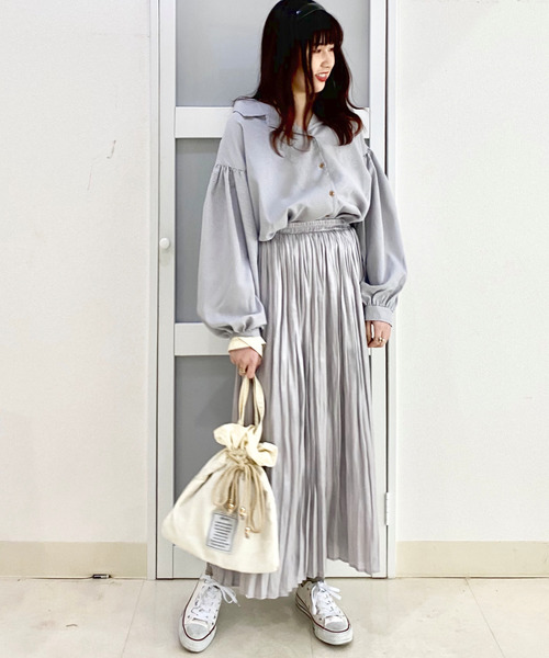 archives(アルシーヴ)の「【pink beigeはweb限定カラー】巾着メッセージトートbag(トートバッグ・レディース・アイボリー/ベージュ/グリーン/ピンクベージュ・MEDIUM)」の17枚目の写真