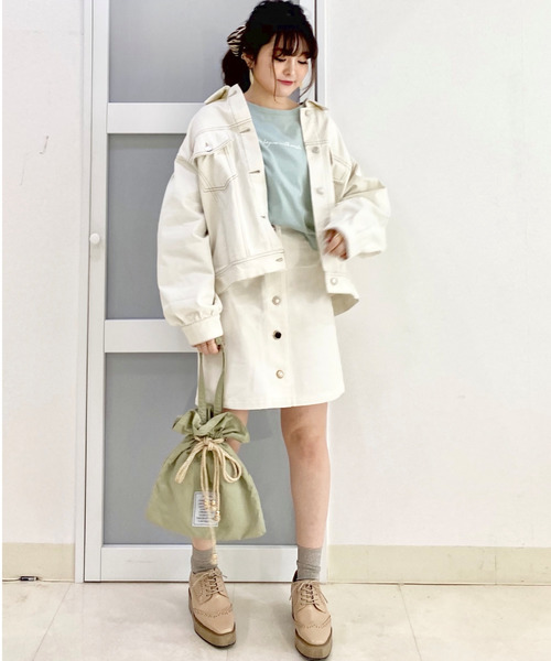 archives(アルシーヴ)の「【pink beigeはweb限定カラー】巾着メッセージトートbag(トートバッグ・レディース・アイボリー/ベージュ/グリーン/ピンクベージュ・MEDIUM)」の16枚目の写真