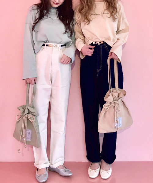 archives(アルシーヴ)の「【pink beigeはweb限定カラー】巾着メッセージトートbag(トートバッグ・レディース・アイボリー/ベージュ/グリーン/ピンクベージュ・MEDIUM)」の20枚目の写真