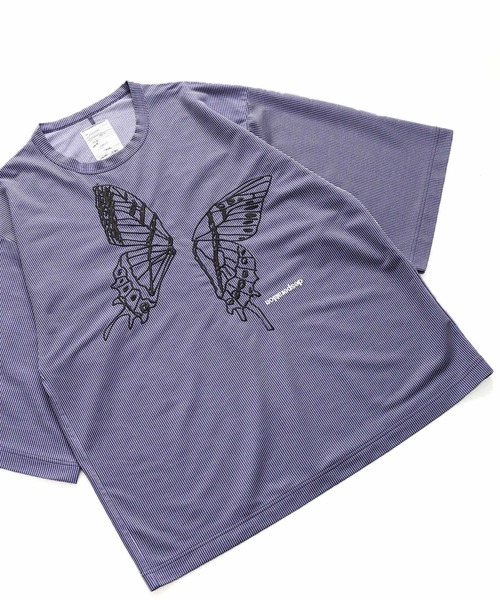 SHAREEF(シャリーフ)の「STRIPE JQ S/S BIG T(Tシャツ/カットソー・メンズ・ネイビー/レッド/ブラック・2/1/3)」の8枚目の写真