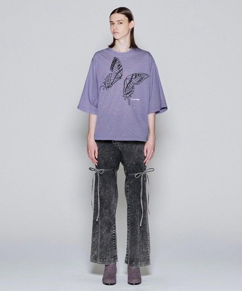 SHAREEF(シャリーフ)の「STRIPE JQ S/S BIG T(Tシャツ/カットソー・メンズ・ネイビー/レッド/ブラック・2/1/3)」の9枚目の写真