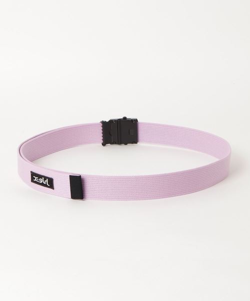 X-girl（エックスガール）の「BOX LOGO GI BELT（ベルト・レディース・オリーブ/ベージュ/ライトパープル/ブラック・ONE SIZE）」の9枚目の写真