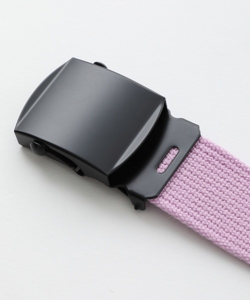 X-girl（エックスガール）の「BOX LOGO GI BELT（ベルト・レディース・オリーブ/ベージュ/ライトパープル/ブラック・ONE SIZE）」の8枚目の写真