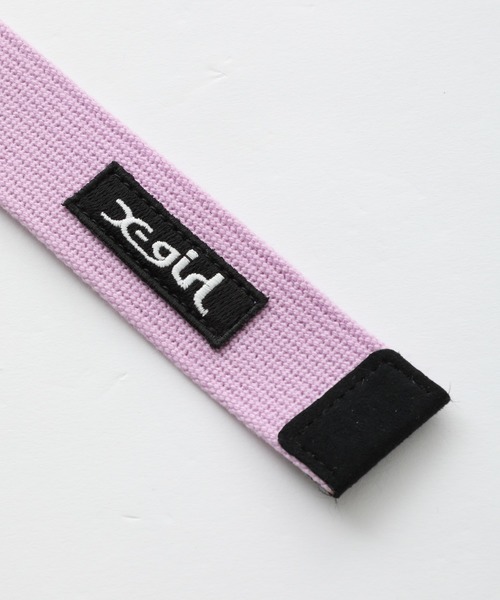 X-girl（エックスガール）の「BOX LOGO GI BELT（ベルト・レディース・オリーブ/ベージュ/ライトパープル/ブラック・ONE SIZE）」の7枚目の写真