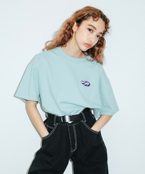X-girl（エックスガール）の「BOX LOGO GI BELT（ベルト・レディース・オリーブ/ベージュ/ライトパープル/ブラック・ONE SIZE）」の10枚目の写真