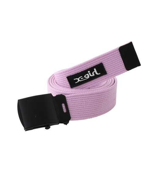 X-girl（エックスガール）の「BOX LOGO GI BELT（ベルト・レディース・オリーブ/ベージュ/ライトパープル/ブラック・ONE SIZE）」の11枚目の写真