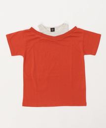 肩見せレイヤード風ワンピース