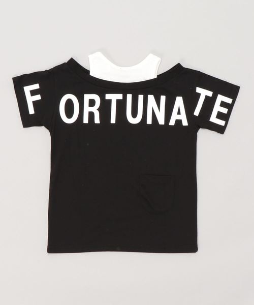 AIMABLE(エマーブル)の「肩見せレイヤード風ワンピース(ワンピース・キッズ・ブラウン/ブラック・100cm/130cm/120cm/110cm)」の4枚目の写真