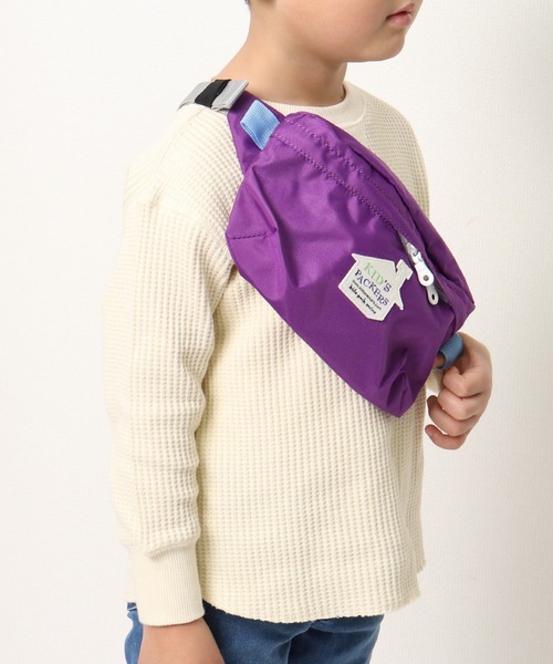 FREDRIK PACKERS（フレドリックパッカーズ）の「∴【 FREDRIK PACKERS / フレドリックパッカーズ 】KIDS FUNNY PACK‥（ボディバッグ/ウエストポーチ・キッズ・レッド/パープル/オリーブ/ブルー/ピンク/イエロー・FREE）」の4枚目の写真
