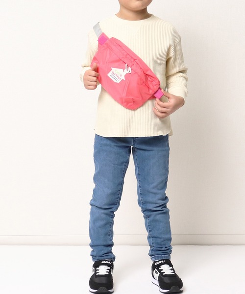 FREDRIK PACKERS（フレドリックパッカーズ）の「∴【 FREDRIK PACKERS / フレドリックパッカーズ 】KIDS FUNNY PACK‥（ボディバッグ/ウエストポーチ・キッズ・レッド/パープル/オリーブ/ブルー/ピンク/イエロー・FREE）」の5枚目の写真