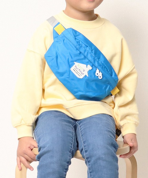 FREDRIK PACKERS（フレドリックパッカーズ）の「∴【 FREDRIK PACKERS / フレドリックパッカーズ 】KIDS FUNNY PACK‥（ボディバッグ/ウエストポーチ・キッズ・レッド/パープル/オリーブ/ブルー/ピンク/イエロー・FREE）」の3枚目の写真