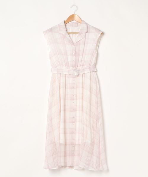 Allamanda アラマンダ の チェック柄ノースリシャツ ワンピース ワンピース Wear