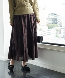 ROPE' PICNIC | インド綿ボイルティアードスカート(スカート)