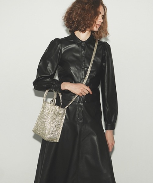 Casselini(キャセリーニ)の「【直営店限定】Casselini(キャセリーニ)シャイントートmini(トートバッグ・レディース・シャンパン/ブロンズ/その他1・FREE)」の4枚目の写真