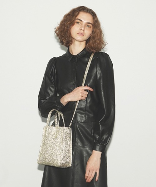 Casselini(キャセリーニ)の「【直営店限定】Casselini(キャセリーニ)シャイントートmini(トートバッグ・レディース・シャンパン/ブロンズ/その他1・FREE)」の9枚目の写真