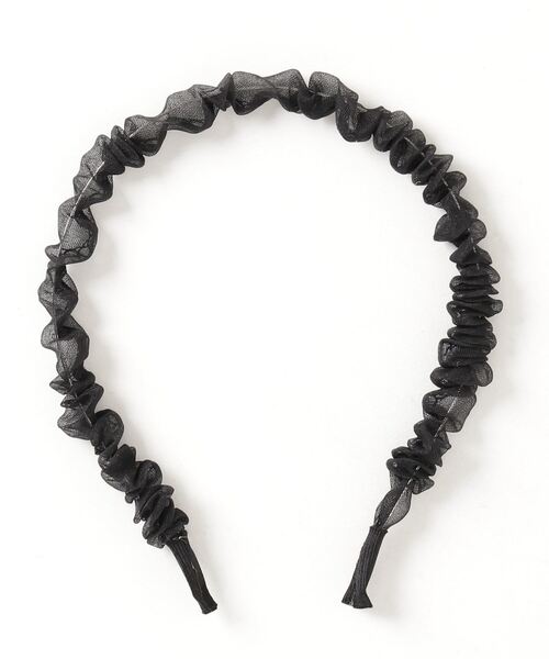 WEGO（ウィゴー）の「WEGO/透けプリーツカチューシャ（カチューシャ・レディース・ブラック/マスタード・FREE）」の5枚目の写真