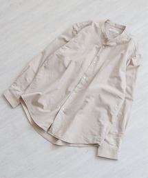 NEL PATTERN バンドカラーシャツ