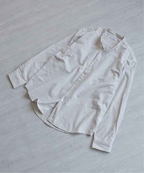 JOURNAL STANDARD(ジャーナルスタンダード)の「NEL PATTERN バンドカラーシャツ(シャツ/ブラウス・メンズ・ホワイト/ベージュ/ネイビー/ナチュラル/コバルトブルー/クリアブルー・SMALL/MEDIUM/LARGE/X-LARGE)」の3枚目の写真