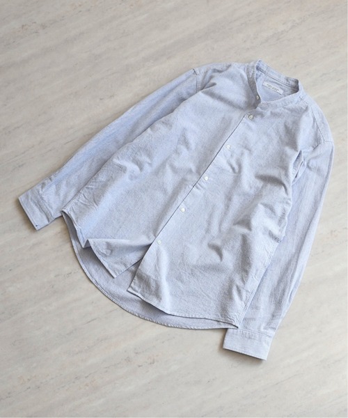 JOURNAL STANDARD(ジャーナルスタンダード)の「NEL PATTERN バンドカラーシャツ(シャツ/ブラウス・メンズ・ホワイト/ベージュ/ネイビー/ナチュラル/コバルトブルー/クリアブルー・SMALL/MEDIUM/LARGE/X-LARGE)」の6枚目の写真