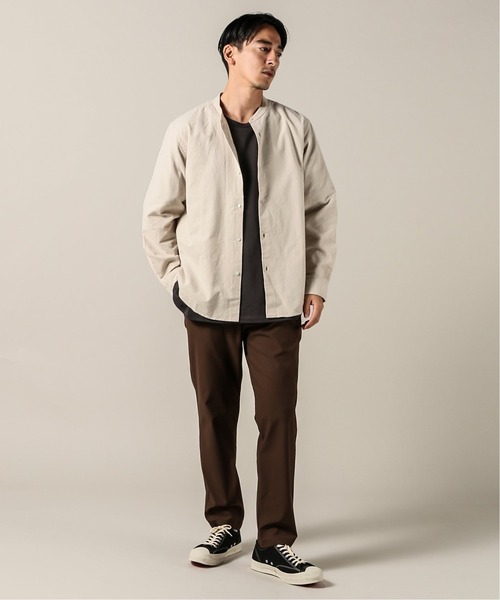 JOURNAL STANDARD(ジャーナルスタンダード)の「NEL PATTERN バンドカラーシャツ(シャツ/ブラウス・メンズ・ホワイト/ベージュ/ネイビー/ナチュラル/コバルトブルー/クリアブルー・SMALL/MEDIUM/LARGE/X-LARGE)」の10枚目の写真