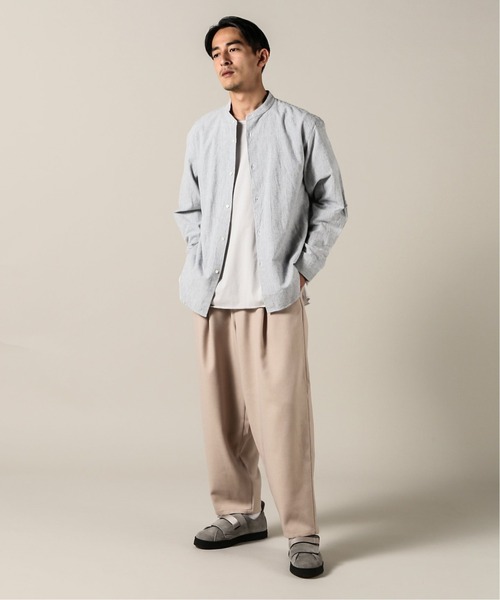 JOURNAL STANDARD(ジャーナルスタンダード)の「NEL PATTERN バンドカラーシャツ(シャツ/ブラウス・メンズ・ホワイト/ベージュ/ネイビー/ナチュラル/コバルトブルー/クリアブルー・SMALL/MEDIUM/LARGE/X-LARGE)」の7枚目の写真