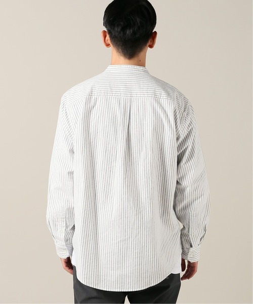 JOURNAL STANDARD(ジャーナルスタンダード)の「NEL PATTERN バンドカラーシャツ(シャツ/ブラウス・メンズ・ホワイト/ベージュ/ネイビー/ナチュラル/コバルトブルー/クリアブルー・SMALL/MEDIUM/LARGE/X-LARGE)」の15枚目の写真