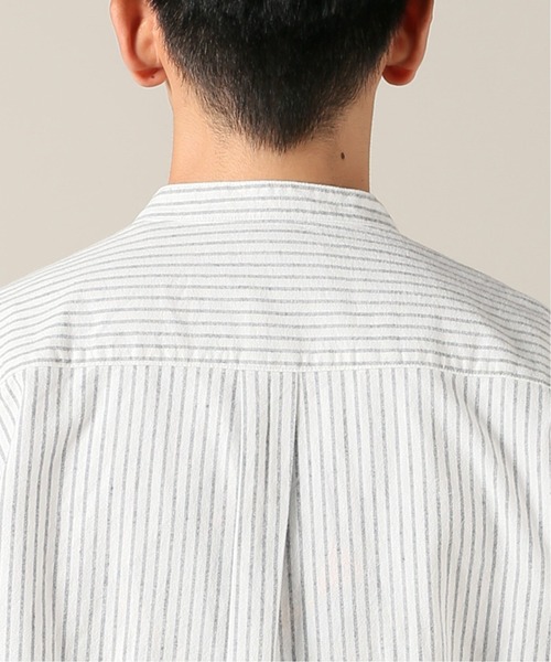JOURNAL STANDARD(ジャーナルスタンダード)の「NEL PATTERN バンドカラーシャツ(シャツ/ブラウス・メンズ・ホワイト/ベージュ/ネイビー/ナチュラル/コバルトブルー/クリアブルー・SMALL/MEDIUM/LARGE/X-LARGE)」の20枚目の写真