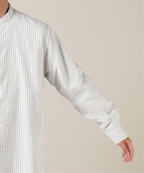 JOURNAL STANDARD(ジャーナルスタンダード)の「NEL PATTERN バンドカラーシャツ(シャツ/ブラウス・メンズ・ホワイト/ベージュ/ネイビー/ナチュラル/コバルトブルー/クリアブルー・SMALL/MEDIUM/LARGE/X-LARGE)」の11枚目の写真