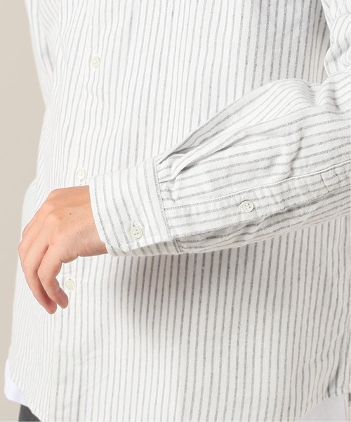 JOURNAL STANDARD(ジャーナルスタンダード)の「NEL PATTERN バンドカラーシャツ(シャツ/ブラウス・メンズ・ホワイト/ベージュ/ネイビー/ナチュラル/コバルトブルー/クリアブルー・SMALL/MEDIUM/LARGE/X-LARGE)」の8枚目の写真