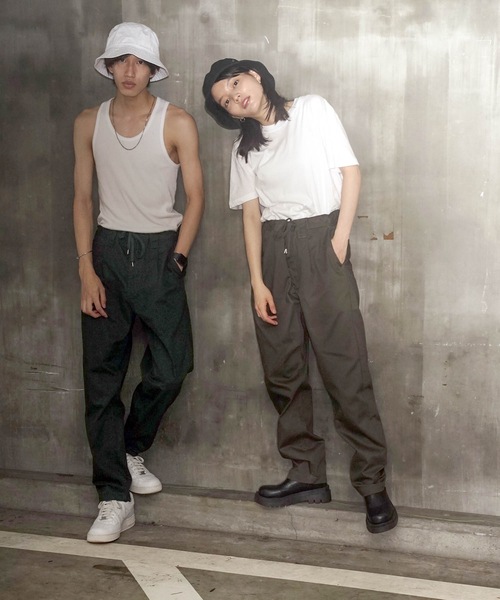 Dickies(ディッキーズ)の「【DICKIES/ディッキーズ】ツイルイージーパンツ 0410-7711 ビッグシルエット ジョガーパンツ テーパードシルエット ウエストゴム仕様 タック入り(その他パンツ・メンズ・チャコールグレー/ブラック/ベージュ/カーキ/グリーン/スミクロ/オリーブ/グレー/ダークベージュ・MEDIUM/LARGE/X-LARGE)」の17枚目の写真