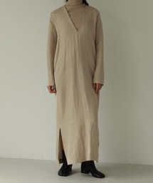 TODAYFUL（トゥデイフル）の「Vネックリネンドレス（Vneck Linen