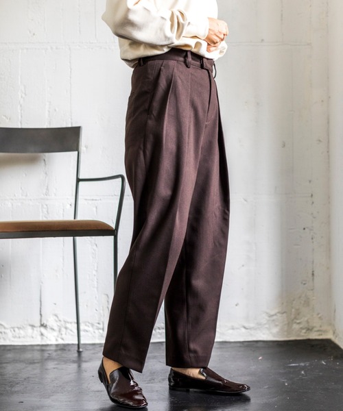 4youstory（フォーユーストーリー）の「【4youstory タックパンツ】（その他パンツ・レディース・ダークブラウン/グレイッシュベージュ/テラコッタ・FREE）」の7枚目の写真