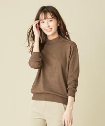 【WEB限定色あり】【洗える】ラメニット ハイネック