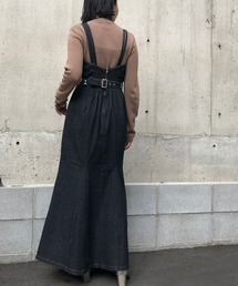 &g'aime | 【&g'aime】マーメイドシルエットデニムキャミワンピース(ワンピース)