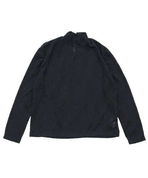 select MOCA(セレクトモカ)の「2021 SS プチハイネックランダムコードデザイントップス(Tシャツ/カットソー・レディース・ブラック/ベージュ・FREE)」の12枚目の写真