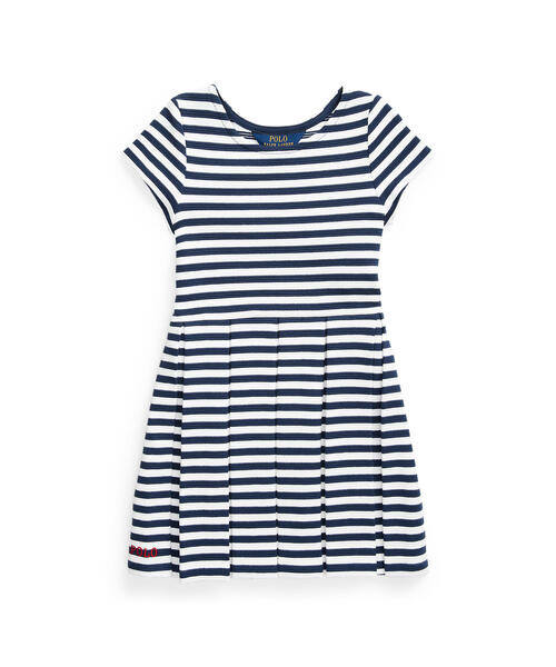 セール ストライプド リブド ドレス ワンピース Polo Ralph Lauren Childrenswear ポロラルフローレンチャイルドウェア のファッション通販 Zozotown