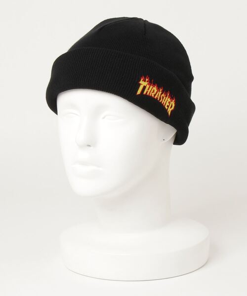THRASHER（スラッシャー）の「THRASHER/スラッシャー サマー2WAYビーニー 21TH-N01（ニットキャップ/ビーニー・メンズ・ブラック/ベージュ/オレンジ・FREE）」の4枚目の写真