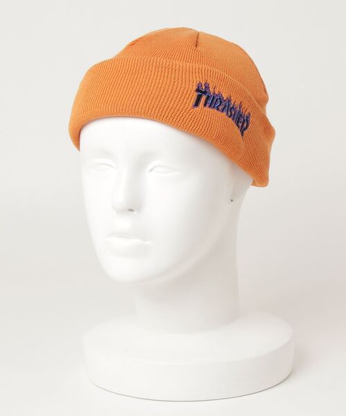 THRASHER（スラッシャー）の「THRASHER/スラッシャー サマー2WAYビーニー 21TH-N01（ニットキャップ/ビーニー・メンズ・ブラック/ベージュ/オレンジ・FREE）」の6枚目の写真