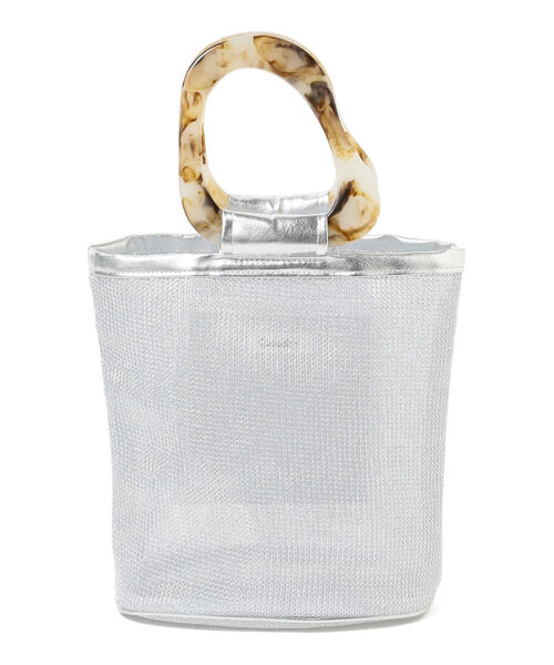 Ray BEAMS（レイビームス）の「Casselini × Ray BEAMS / 別注 アクリル チュール バッグ（ハンドバッグ・レディース・ゴールド/シルバー・ONE SIZE）」の3枚目の写真