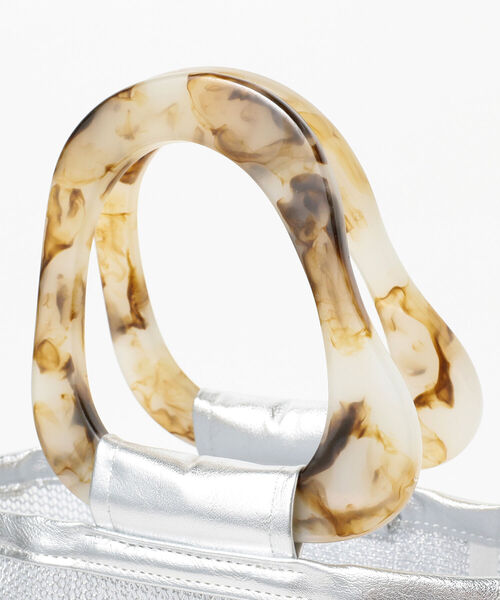 Ray BEAMS（レイビームス）の「Casselini × Ray BEAMS / 別注 アクリル チュール バッグ（ハンドバッグ・レディース・ゴールド/シルバー・ONE SIZE）」の10枚目の写真