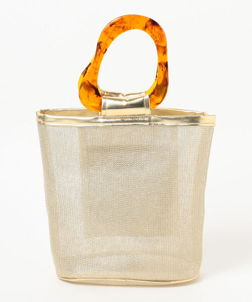 Ray BEAMS（レイビームス）の「Casselini × Ray BEAMS / 別注 アクリル チュール バッグ（ハンドバッグ・レディース・ゴールド/シルバー・ONE SIZE）」の14枚目の写真