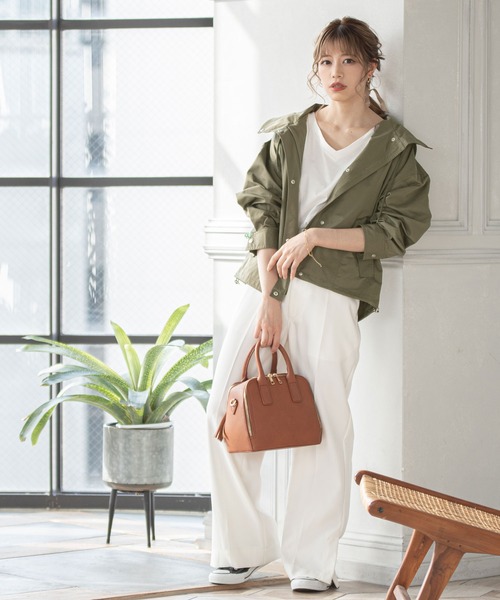 Newlyme(ニューリーミー)の「マウンテンパーカーブルソン(ブルゾン・レディース・ベージュ/カーキ/ホワイト/ブラック・MEDIUM/LARGE)」の17枚目の写真