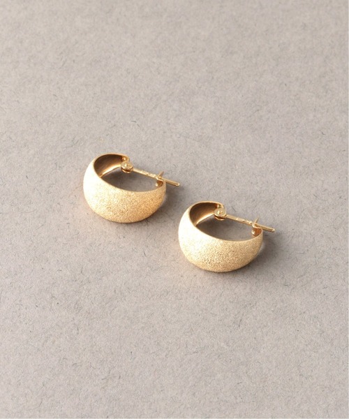 アクセサリー ピアス 両耳用 ミカヅキダイヤポイントフープピアス K10 ピアス 両耳用 Lilas リラ のファッション