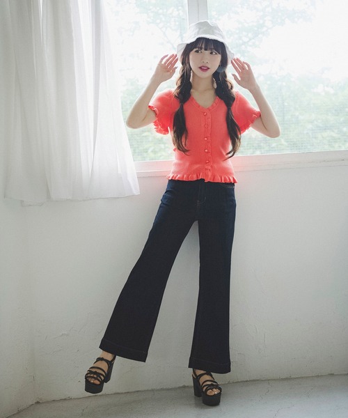 FREE'S MART（フリーズマート）の「フリンジバケットハット（ハット・レディース・ホワイト/ブラック/ベージュ・ﾌﾘ-）」の7枚目の写真